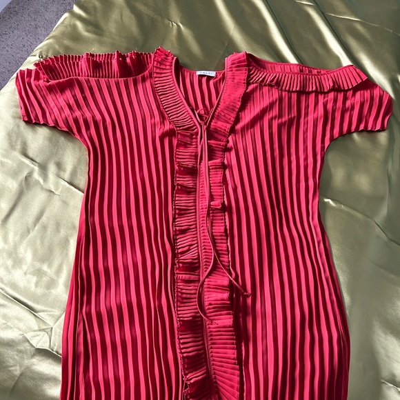 Delfi Collective mini dress in burnt orange - Picture 4 of 9